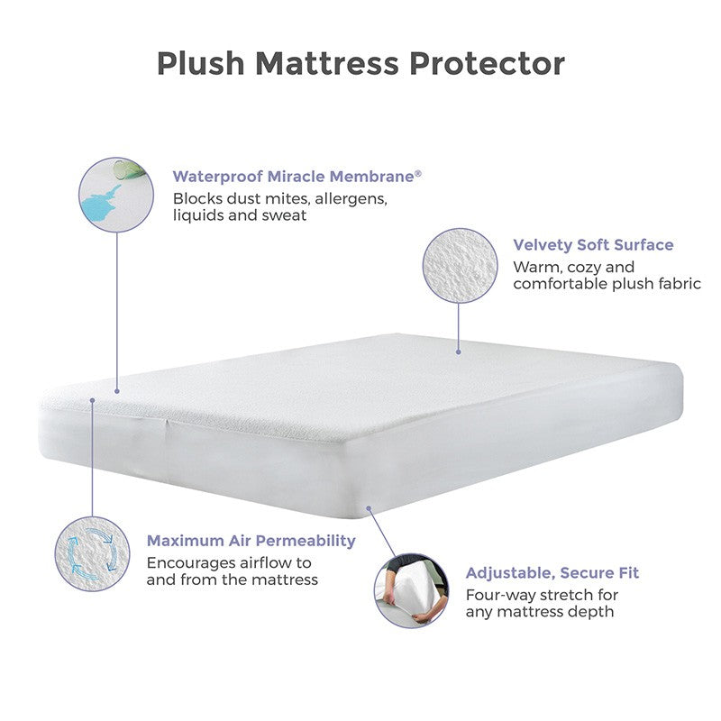 Plush Mattress Protector CLEARANCE 25 OFF Protect A Bed