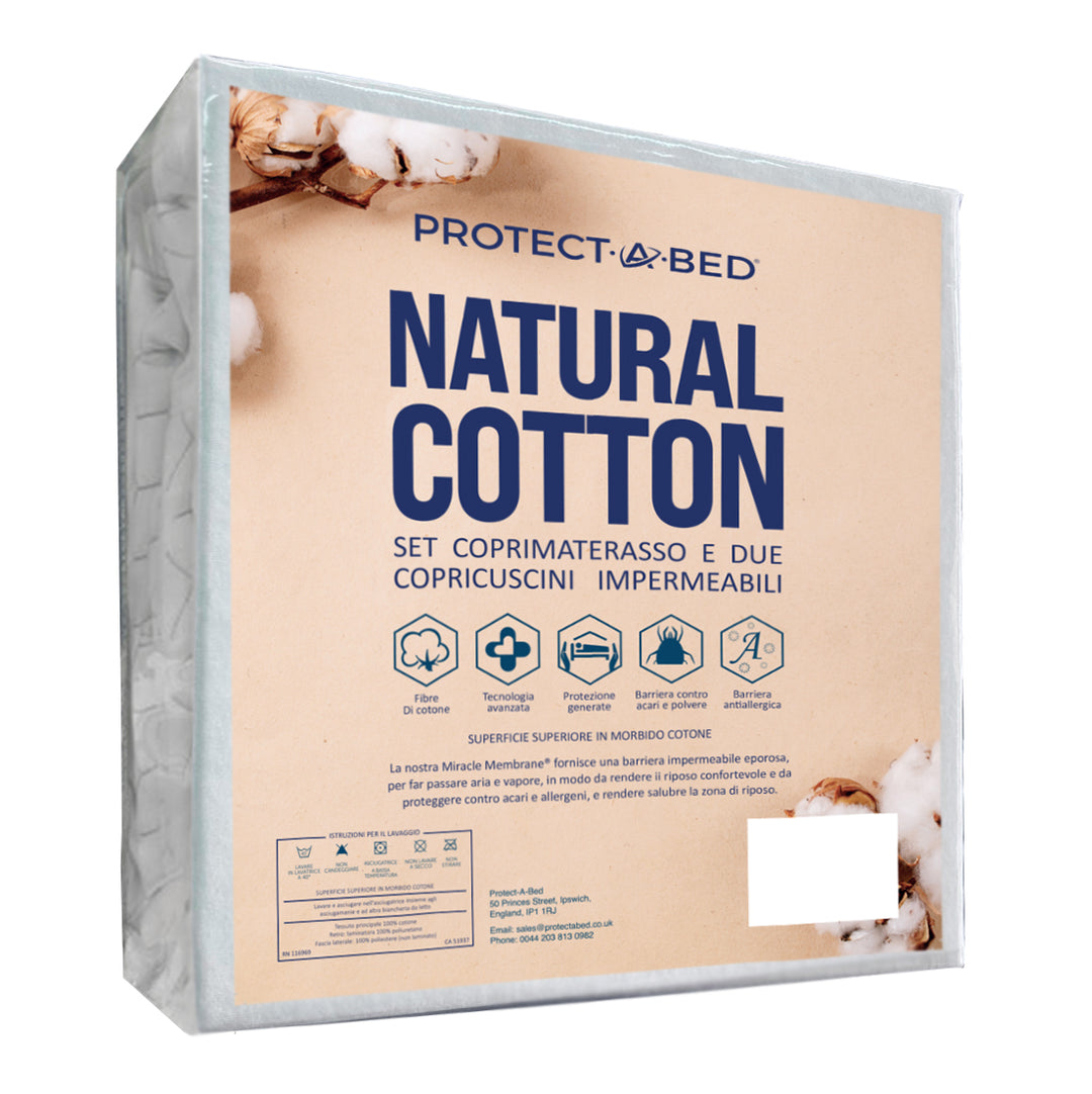 Cotton Mattress & Pillow Protector Kit